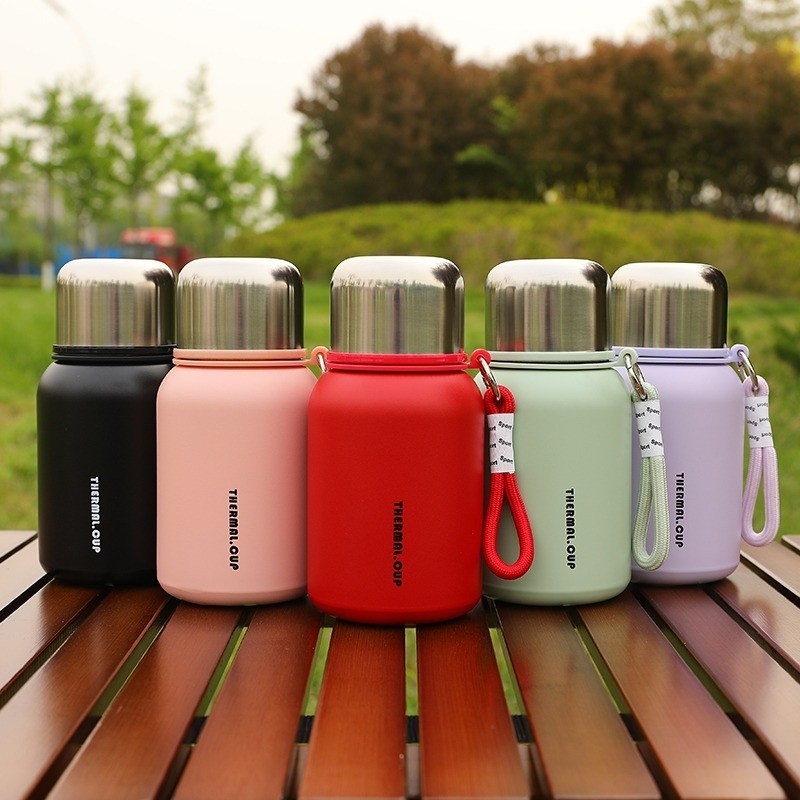 Bình giữ nhiệt Thermal Cup, bình nước giữ nhiệt mini dung tích 450ml bằng inox 316 an toàn