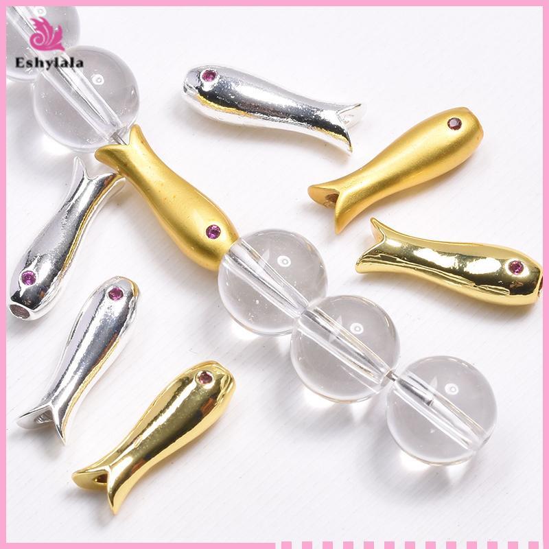 Eshylala Hạt Cá Inox Quyến Rũ - Set 10 Chiếc Cho Trang Sức DIY Mới