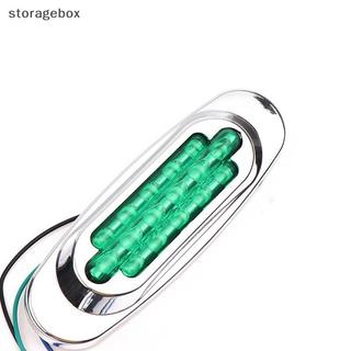 [Hộp lưu trữ] 1Pc 16LED 12-24V LED Side Marker Vị trí Đèn bên đa năng cho Tru Trailer Vàng / Trắng / Đỏ / Xanh / Xanh Đẹp