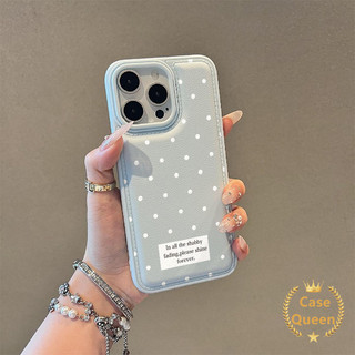 Ốp Lưng Chấm Bi Đơn Giản Thời Trang Tương Thích Cho IPhone Air XR 15 12 16 11 17 13 14 Pro Max XS MAX 15 16 14 Plus X Da Họa Tiết Đệm Không Khí Vỏ Chống Sốc