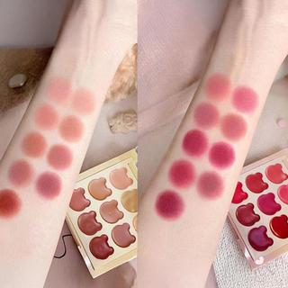 Bảng Bùn Môi Nhung 9 Màu Matte Velvet - Lip Cheek Dual Use for Lady Beauty