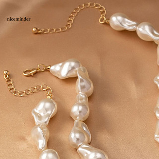 Vòng cổ vintage phong cách Pháp nữ, bộ trang sức ngọc trai giả lớn - Phụ kiện hoàn hảo cho tiệc cưới của cô dâu.