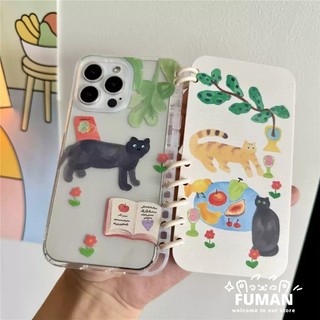 Flip Book Ốp Điện Thoại Cho Huawei Nova 15 Ultra 14 13 12 9 SE 11 Pura 80 Pro Plus P60 P50 P40 P30 Pro Y6P 2020 Mate 30 Ốp Lưng Trong Suốt Hình Chim Dễ Thương Hoạt Hình Mèo Mềm Giá Đỡ
