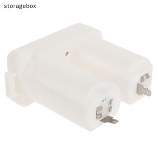 [Hộp lưu trữ] 1 Hộp pin đôi đa năng cho phụ kiện máy nước nóng Gas Bộ phận cung cấp điện Hộp đựng pin hai ngăn bằng nhựa Đẹp