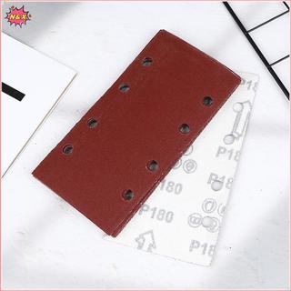 N & X 10 tờ Giấy nhám Floed cao cấp hình chữ nhật 8 lỗ tự dính 185X93mm - Các loại Grits cho máy mài không khí.