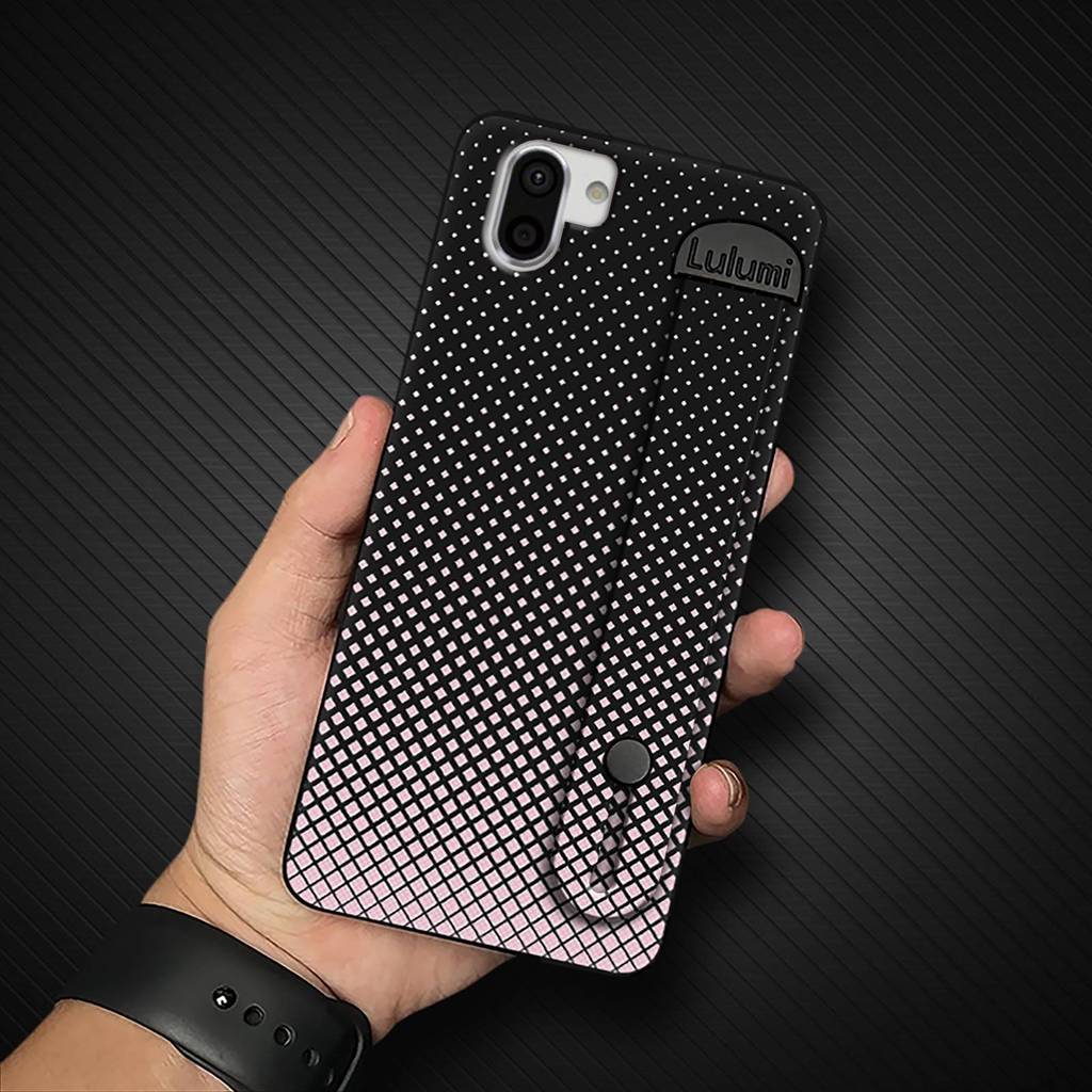 Ốp Điện Thoại Dây Đeo Tay Nam Cho Sharp Aquos R2 / SHV42 / SH-03K Cá Tính Giá Đỡ Điện Thoại Màu Trơn Thiên Nhiên Chống Bụi Bẩn Chống Sốc Ốp Lưng Chống Thấm Nước Thương Mại Silicon Đơn Giản