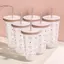 TRTR Kawaii Bình Nước Thẩm Mỹ Tumbler Cho Đá Cà Phê Nước ép Trà Nơ Dễ Thương Cốc Nhựa Có Nắp Ống Hút Chai Uống Di Động VN