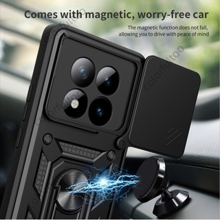 Ốp Nhẫn Từ Tính Cho Redmi Note 15 Pro Plus 15Pro + Note15 Note15Pro 5G 4G 2026 Armor Vỏ Chống Sốc Đẩy Kéo Camera Protec Vỏ Điện Thoại PC Cứng Ốp Lưng Đứng Giá Đỡ Ốp Lưng