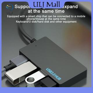 ULJ USB Hub USB 3.0 4 cổng Type C HUB Cáp dữ liệu tốc độ cao Bộ chuyển đổi Bộ chuyển đổi hỗ trợ Bộ chuyển đổi USB cắm và chạy đa hệ thống.