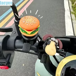 LACYES Chuông Xe Đạp Hoạt Hình, Sừng Xe Đạp Hamburg French Fries, Báo Động Tay Lái Sandwich Đáng Yêu, Dùng Cho Xe Đạp/Xe Tay Ga