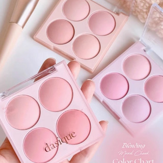 Dasique Four Colors Blusher Palette Matte Finish Highly Natural Blush Palette Trang điểm mặt