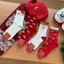 Phiên Bản Hàn Quốc Hoạt Hình kt Vải Nhãn Giữa Ống Tất Năm Mới Đỏ Sang Trọng Tất Cotton Ngọt Ngào Phù Hợp Với