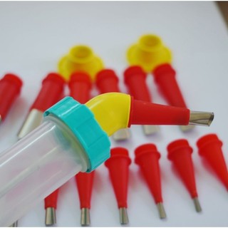 Đầu vòi đi keo inox 18/16 chi tiết chuyên dụng, Bộ Đầu/Vòi Đi Keo (Silicon), Đầu Bơm Keo, Dùng Cho Súng Bắn Keo