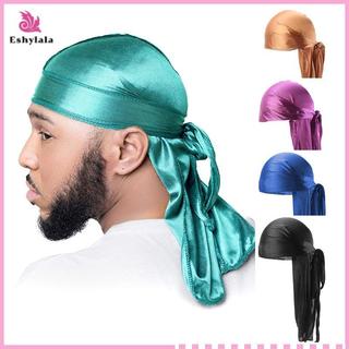 Mũ lưỡi trai Satin Doo Rag Turban Biker Headwrap Hip Hop [MỚI]