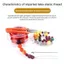 Dây đính cườm ROLY, Dây ren co giãn chống mài mòn dài 60M, Phụ kiện DIY bền bỉ Đỏ Trắng Đen 0.8mm Dây đàn hồi Trang sức Làm