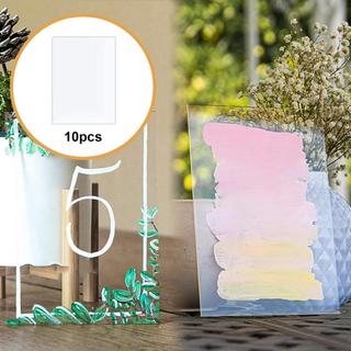 LOVIVER 10 Tấm Acrylic Trong Suốt Tấm Acrylic 5x7 Inch Kính Plexiglass Đa Năng