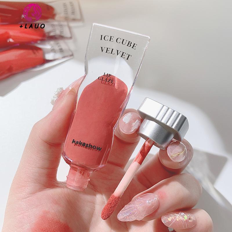 Springevenstar Lce Crystal Matte Lip Gloss Son môi dưỡng ẩm lâu trôi Trang điểm bóng cho quà tặng Sản phẩm trang điểm Chăm sóc môi Springevenstar