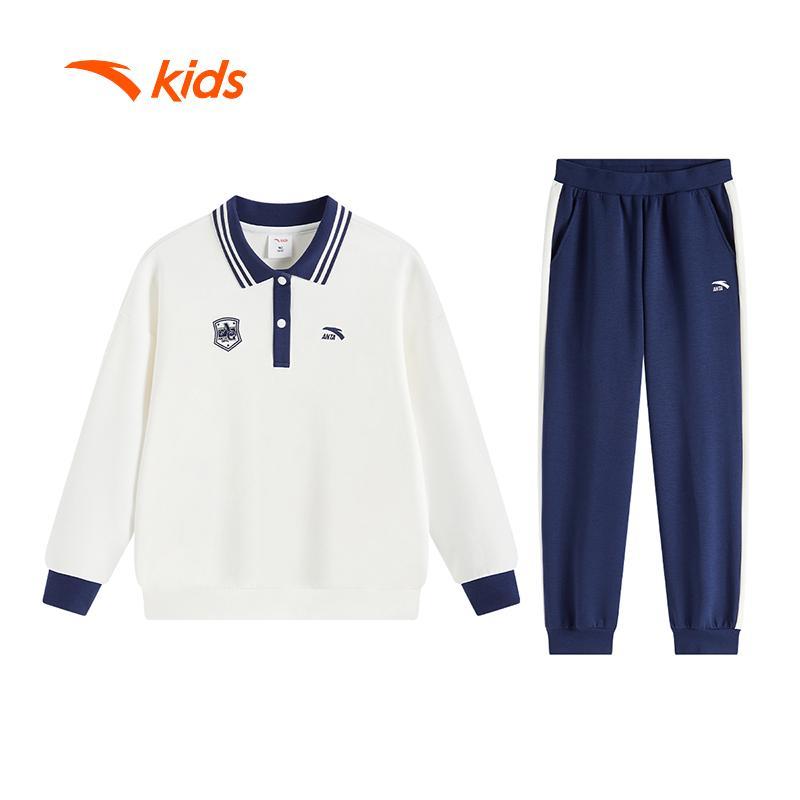ANTA Kids Bộ Quần Áo Thể Thao Bé Gái 2 Món Áo Sweater Và Quần, Thoải Mái Vận Động A62537716