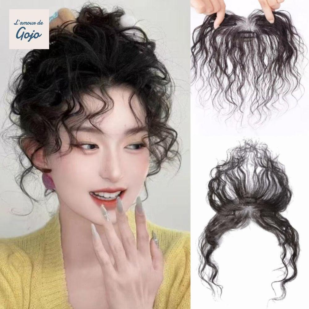 Tổng Hợp Mỏng GOJO cho tóc xoăn dài, kẹp vô hình thay thế tóc rụng tự nhiên dành cho nữ