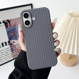 Sáng Tạo Mới Họa Tiết Dệt Kim Da Lỏng Thích Hợp Cho iPhone 17 ProMax Ốp Điện Thoại Apple 16 Bảo Vệ Mềm CoverV