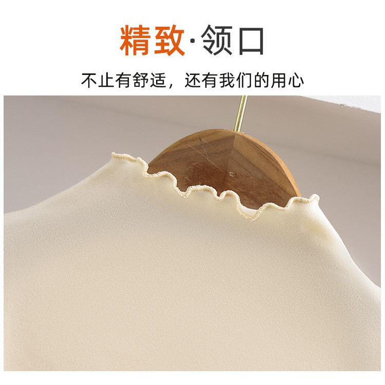 Bé Gái Đáy Áo Sơ Mi Thu Đông Nấm Edge Màu Trơn Tay Dài 80-150 Size BOBX