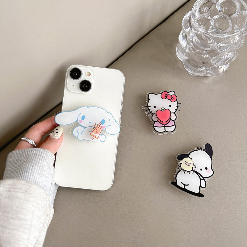 Sanrio Cinnamoroll Hello Kitty Airbag bracket Finger Phone Holder Grips Mobile Phone and Tablet