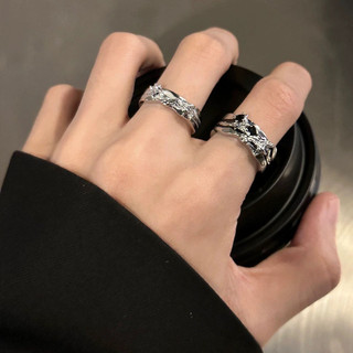 Thời trang nam: Nhẫn Starburst vàng mạ đồng tối giản