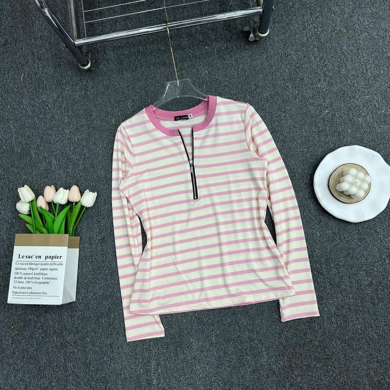Áo Thun Nữ Tay Dài Dây Khóa Kéo Bᶖgsize 45-85kg ESHOP Áo Kiểu Cổ Trụ Thun Cotton Mềm Mịn MS534TD