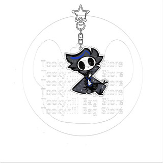 Diy Helluva Boss Keyring Kawaii Creativity Blitzo Exquisite Cartoon Pendant Acrylic Accessory Loona