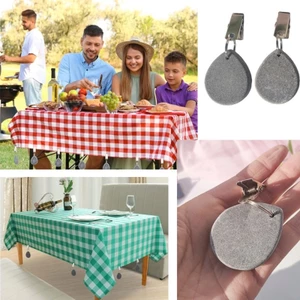 Cc 4 Miếng Khăn Trải Bàn Chắc Chắn Kẹp Đá Cẩm Thạch Thiết Kế Sân Vườn Dã Ngoại Sự Kiện Tiếp Liệu