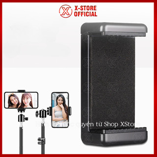 Kẹp điện thoại cho chân máy ảnh, ngàm kẹp Vít Xoáy/Lò Xo, lỗ ốc 1/4 inch, xoay 360 độ - KDT