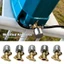 Bình xịt điện YUJUNI, Bình phun áp lực tăng áp bằng đồng nguyên khối, Bình áp lực chống ăn mòn có thể tháo rời Bình phun vườn chống rò rỉ Sử dụng xi lanh