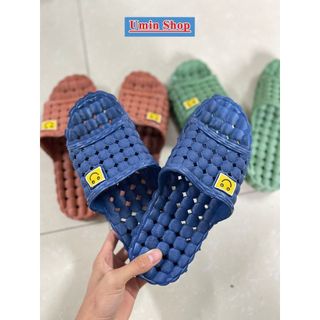 ( Giá Siêu RẺ ) Dép đi trong nhà dép Lỗ Mặt Cười nữ nam đi văn phòng nhà tắm chống trơn trượt