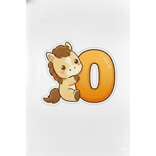 Móc khoá Ngựa (Pony) ôm chữ cái dễ thương