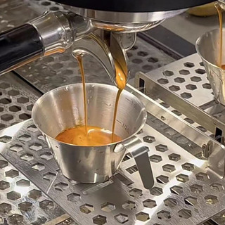 Dụng cụ barista cốc đong cafe đầu V dễ rót 100ml ，Đầu chiết chữ V，Kèm thang đo dung tích