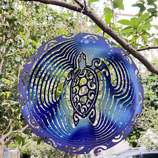 3D Rùa Biển Chuông Gió Gió Xoay Trong Nhà Ngoài Trời Sáng Tạo Trang Trí Cung Cấp Xoay 360 Độ Phong Cách Đại Dương Quyến Rũ EV3J