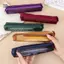 PlumHOUSE 5 Chiếc Vintage Màu Lưới Hộp Đựng Bút Chì Di Động Văn Phòng Phẩm Túi Bảo Quản Trường Văn Phòng Phẩm Đồ Dùng Học Sinh Quà Tặng VN