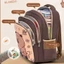 FAVORITEGOODS Ba lô Capybara, Túi đi học Capybara hoạt hình Nylon, Ba lô mẫu giáo nhẹ nhiều túi dung tích lớn
