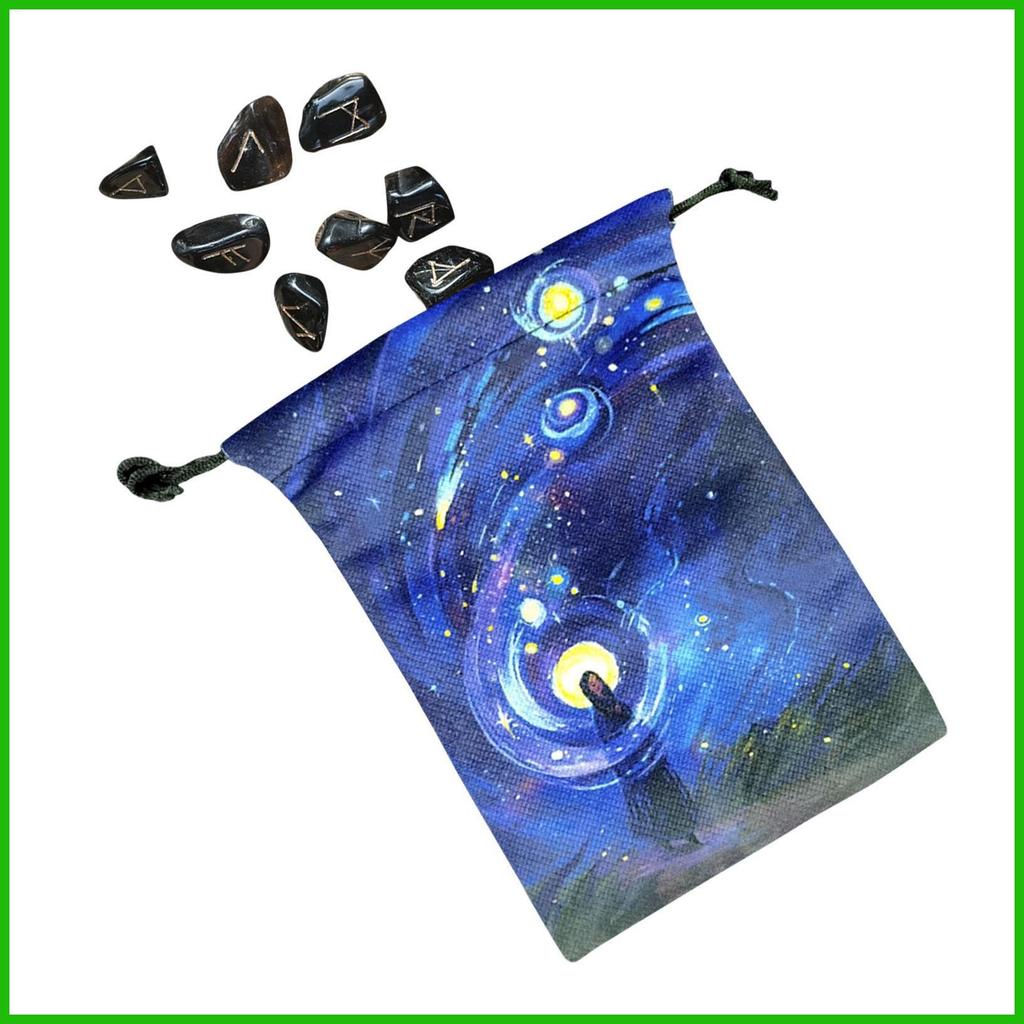Túi đựng thẻ Tarot Oracle Tarot Deck Holder Túi nhung Deck Case Storage Vintage Thiết kế dễ thương cho trẻ em Đọc saixit2vn