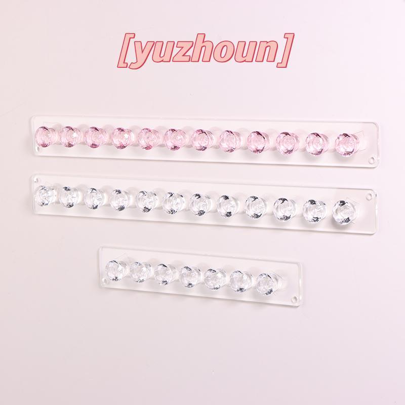 [yuzhoun] 7 / 12Hooks Acrylic Trong Suốt Jewerly Lưu Trữ Ra Cho Bông Tai Nelace Móc Treo Giá Đỡ Treo Tường Hiển Thị Đứng Sắp Xếp