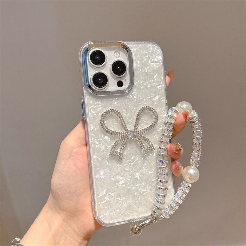 Ốp lưng iPhone nơ 3D tinh tế phù hợp cho iPhone 17 Pro Max, iPhone 17, 16, 15, 14, iPhone 13, 12, 11