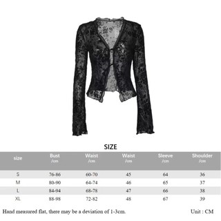 Áo Thun Ren và Crop Top Cổ Chữ V Tay Loe JKDESIGN, Họa Tiết Hoa, Chất Liệu Lưới Mỏng