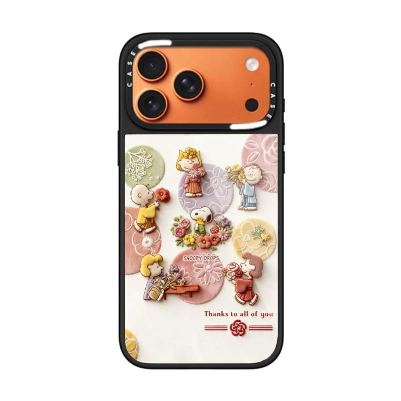 CASECASE X Snoopy Drops Case Chống Trầy Xước Từ Hút Kính Cho IPhone 17 Air 16 15 14 Pro Max Plus Ốp Lưng Cứng Có Hộp Khắc Logo