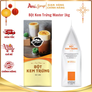 Bột Kem Trứng Master 1kg Giải Pháp Topping Cao Cấp Béo Mịn Dễ Đánh Foam Cho Mọi Món Uống