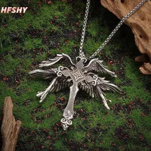 Mặt Dây Chuyền Hình Chữ Thập Cổ Điển Gótick Retro, Phù Hợp Nam Nữ, Quà Tặng Tôn Giáo