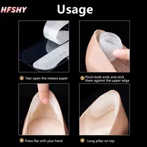 HFSHY 1 Cặp Silicone Gót Chân Đế Giày Cao Gót Tay Cầm Dành Cho Nữ Chống Trơn Trượt Gót Đệm Chống Trơn Trượt Chèn Miếng Lót Chân Gót Bảo Vệ Chăm Sóc VN
