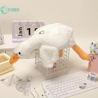 Chenlongshang Phim Hoạt Hình Ngỗng Trắng Sang Trọng Túi Bút Ngộ nghĩnh Sinh Viên Động Vật Bút Chì Trường Hợp Thời Trang Văn Phòng Phẩm Túi Bảo Quản Dễ Thương Túi Bút Chì Quà Tặng EN
