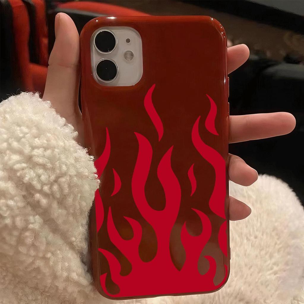 Flame Red Tide cho iPhone 17promax trường hợp iPhone 16plus mới 15 thạch trường hợp 1312 sáng tạo