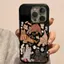 Mèo Doodle cho iPhone 16promax trường hợp iPhone 15 sáng tạo 14 lỗ lớn 12 mềm 78