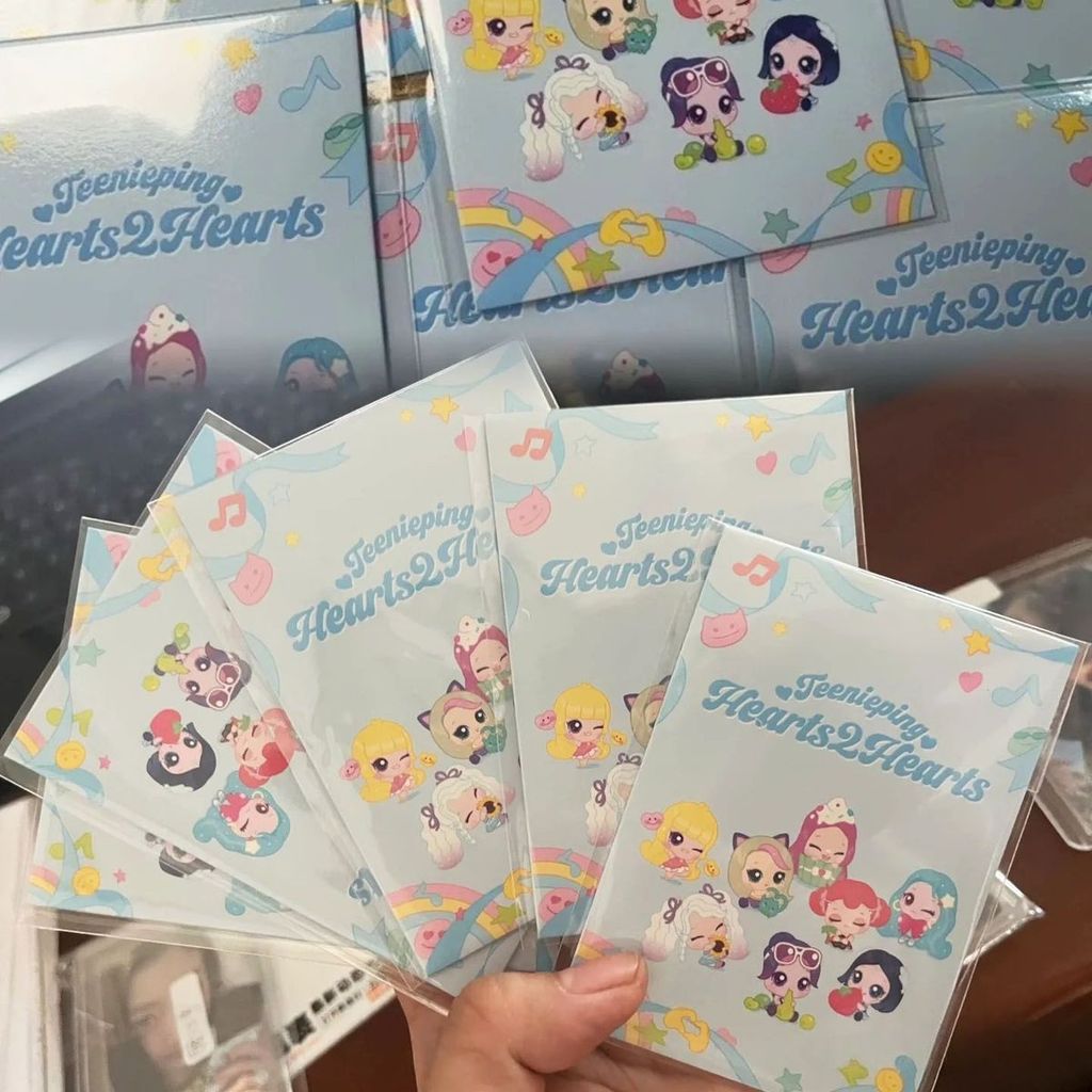 Teenieping X Hearts2hearts Photocard Bộ thẻ giao dịch ngẫu nhiên